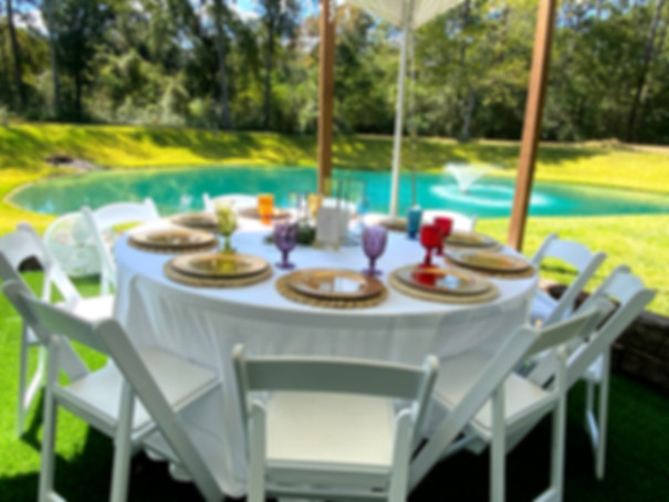 Set-up: Tables and Chairs