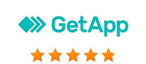 GetApp logo 5 stars review