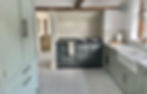 Blue Cabinets Black T-bar