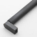 Black Knurled Pulls