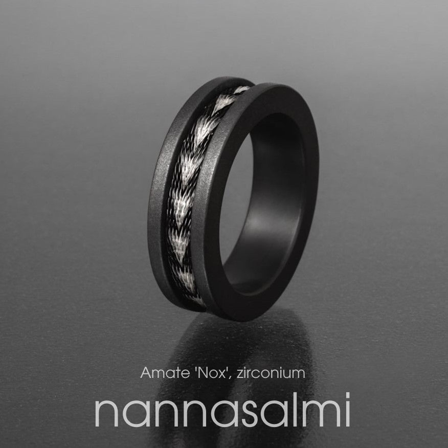 horsehair ring titanium zirconium jouhikoru titaanista ja zirkoniumista