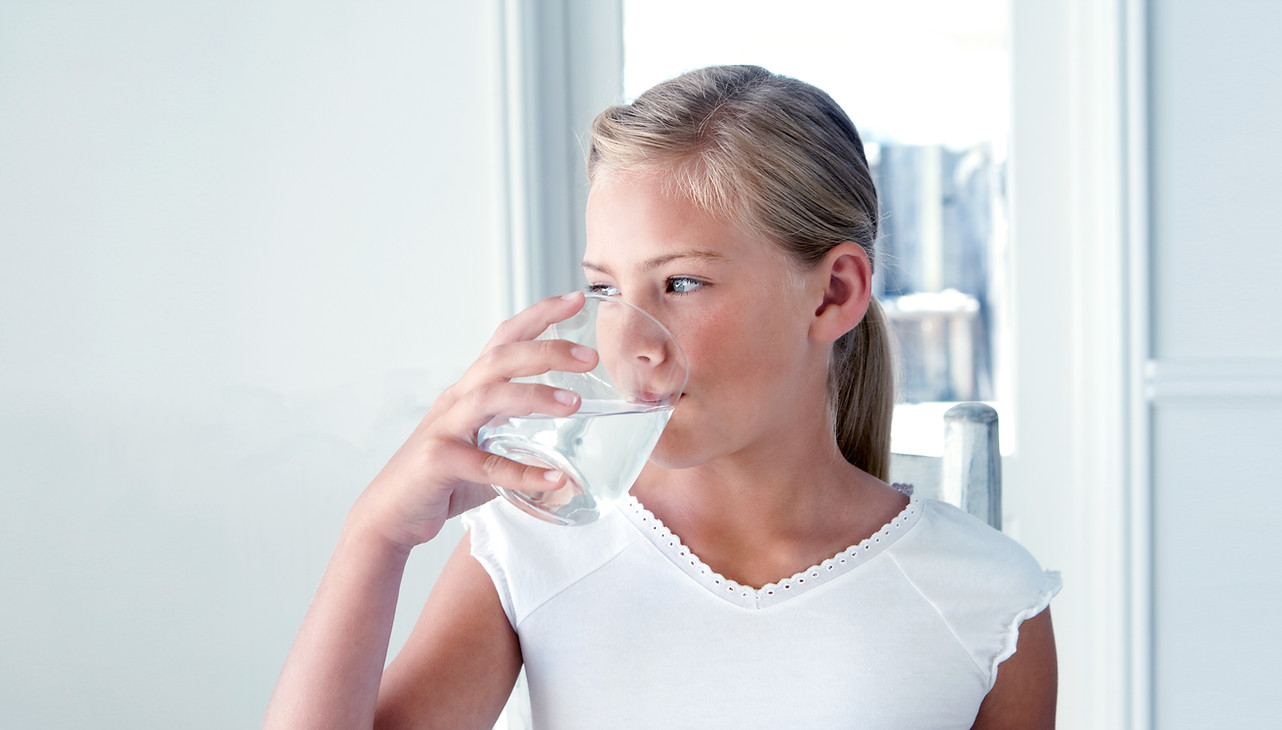 Girl Drinking Water