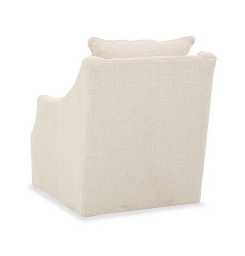 Thumbnail: Cara Swivel Chair in Beige Crypton