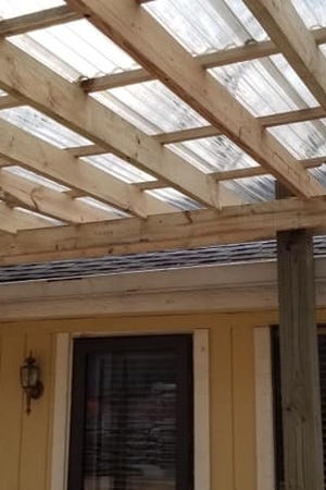 Deck & Pergola w/ Polycarbonate Roof