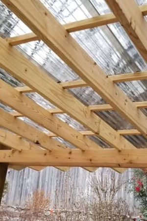 Deck & Pergola w/ Polycarbonate Roof
