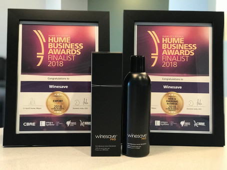 Winesave Recognised by City of Hume as a New & Emerging Business and Leading Exporter