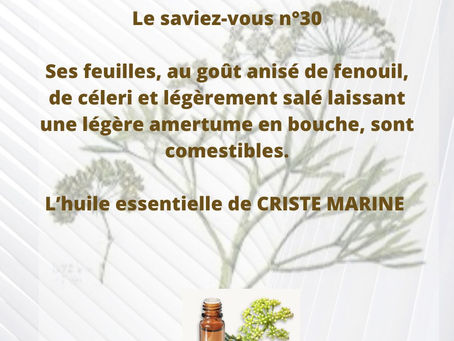 Le mot de l’aromathérapeute