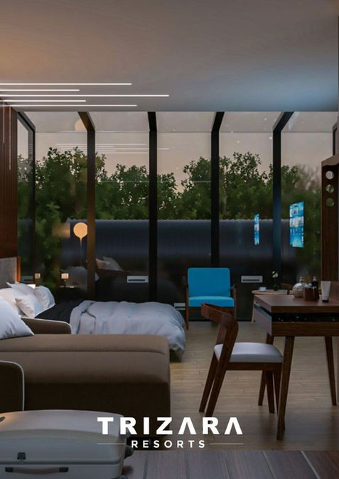 Complete cabins with fully stocked equipment and utilities