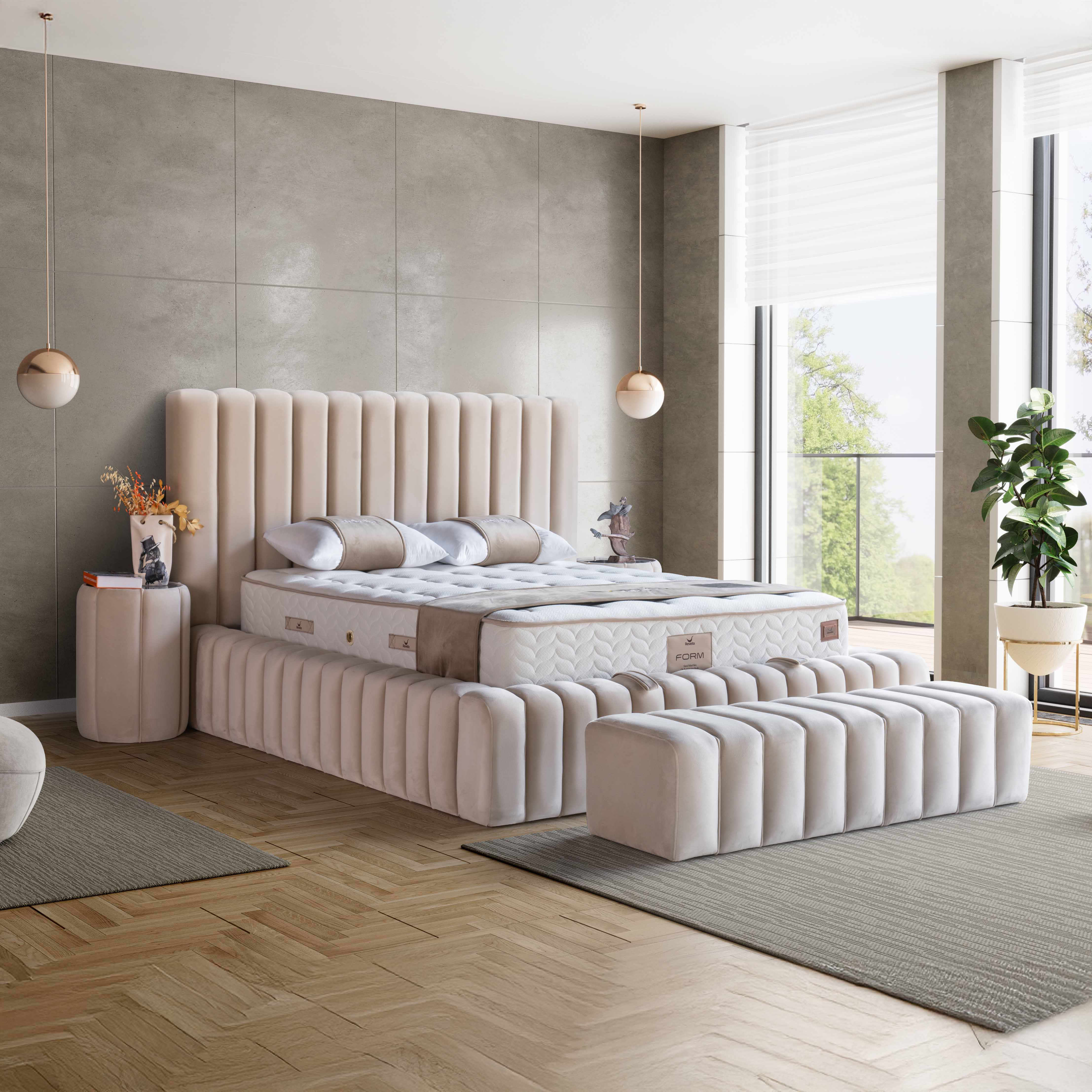 Soffia | Revella Boxspringbett mit Stauraum