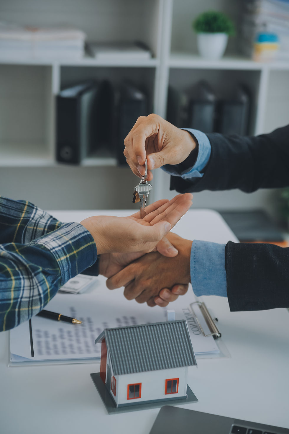 real-estate-agent-customer-signing-contract-buy-house-insurance-loan-real-estaterent-house