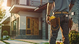 skilled-worker-tool-belt-equipped-stands-front-modern-house-exuding-readiness-embark-new-c