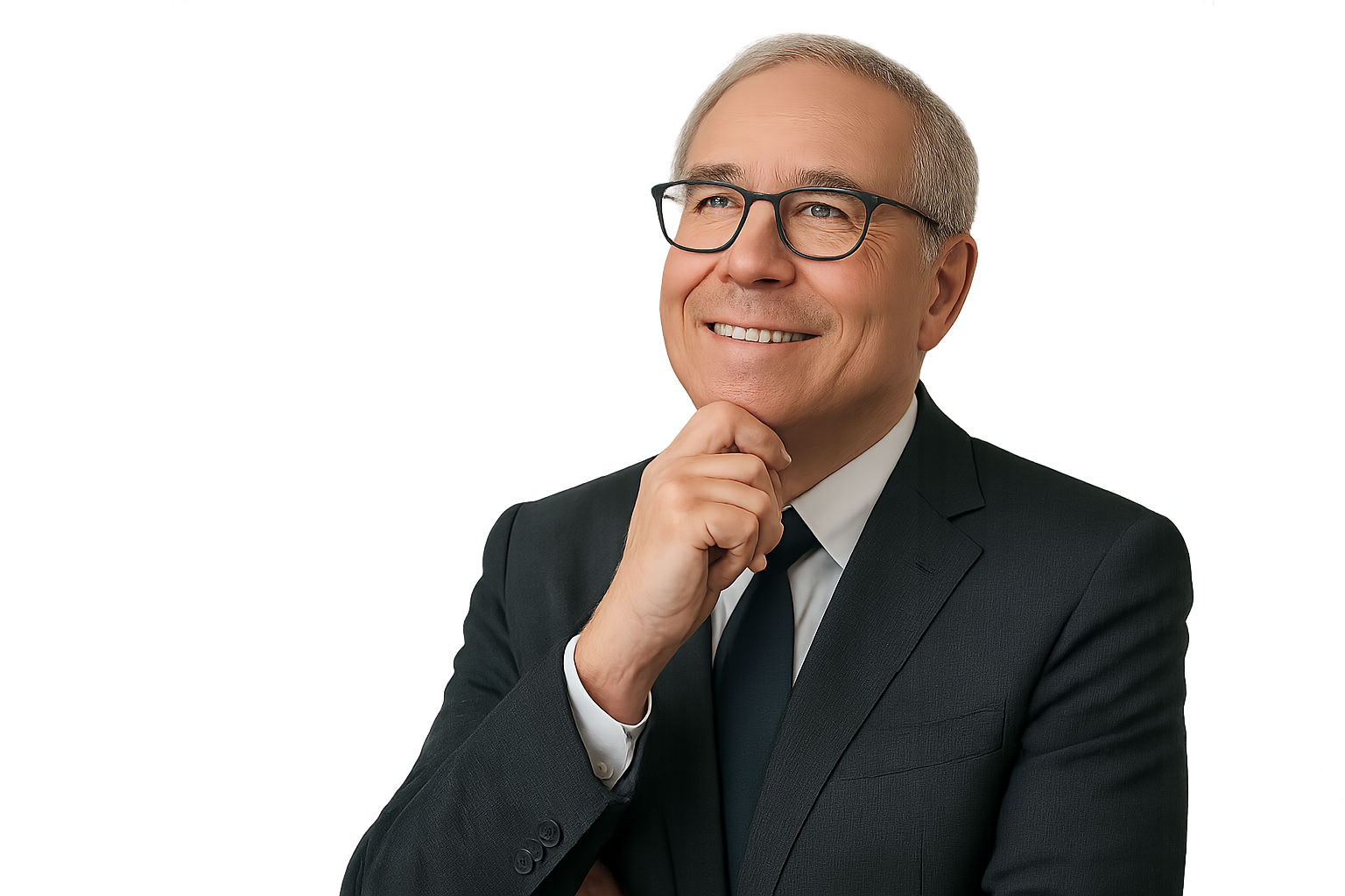 Lächelnder Anwalt im Anzug, Meinjurist