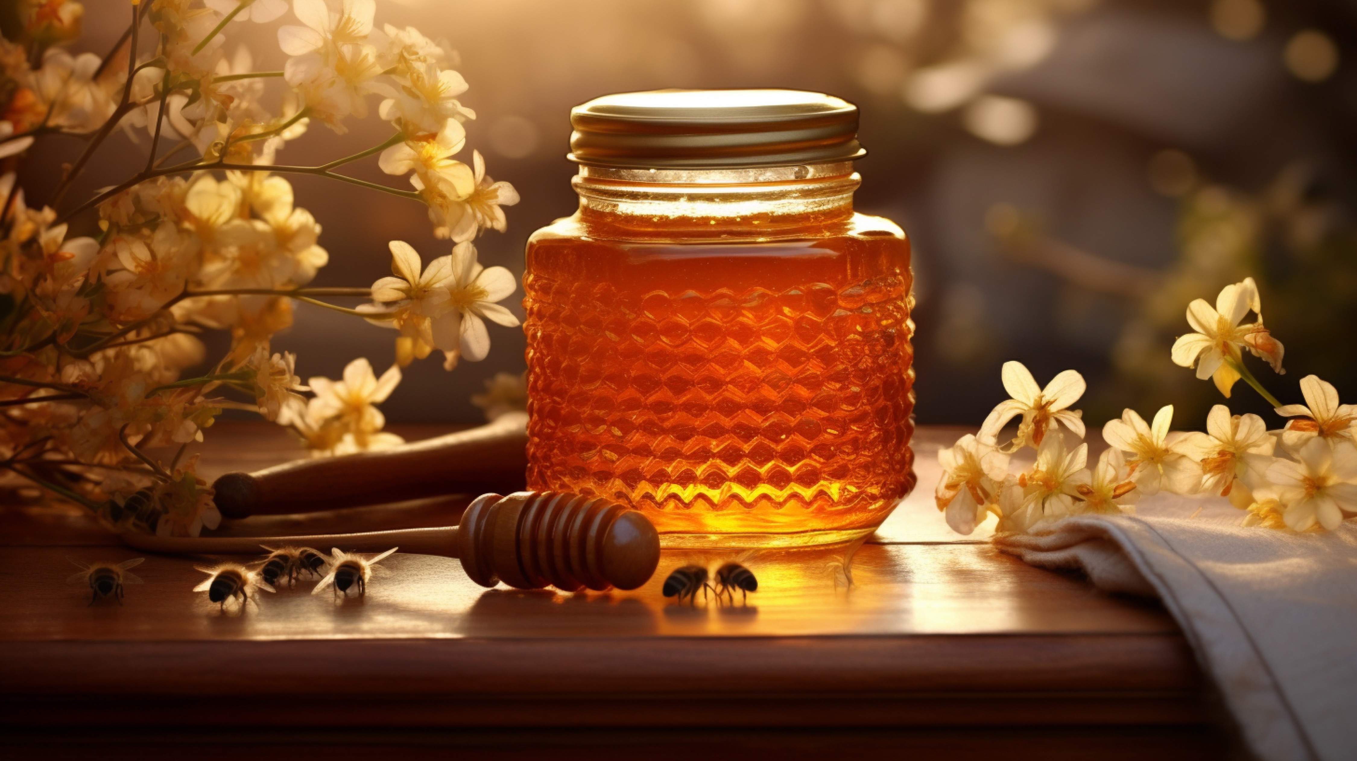jar-honey-antique-table-with-fields-flower-background.
