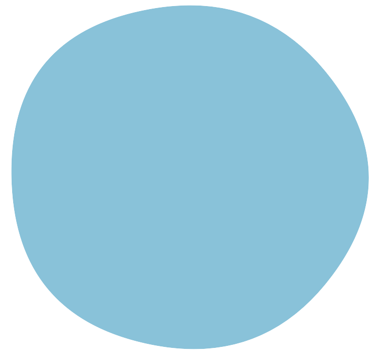 Hellblauer Kreis, minimalistische Darstellung