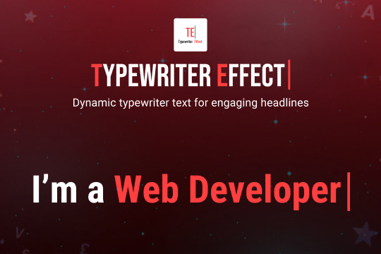 Typewriter Effect banner