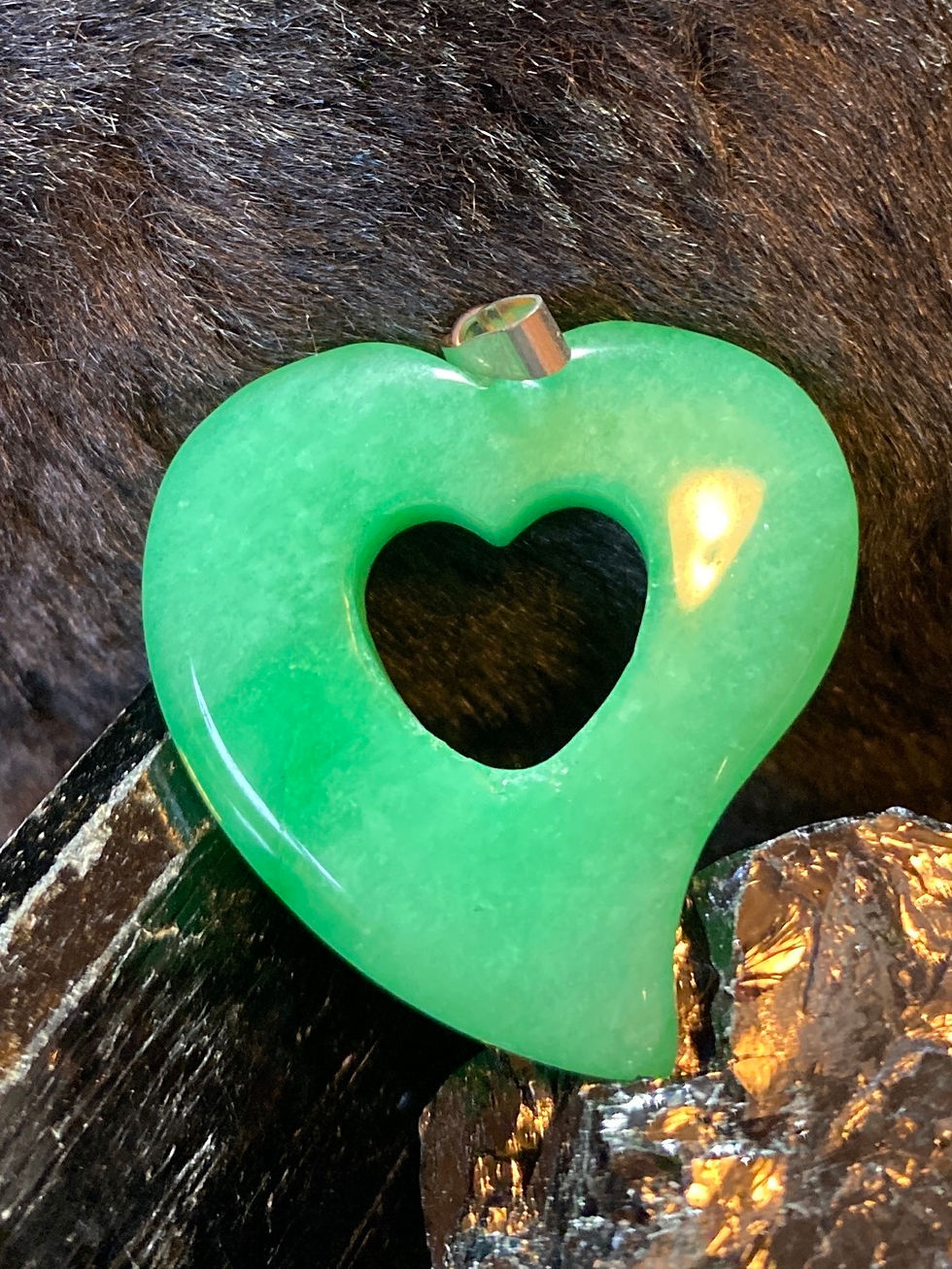 Green Aventurine Heart Pendant