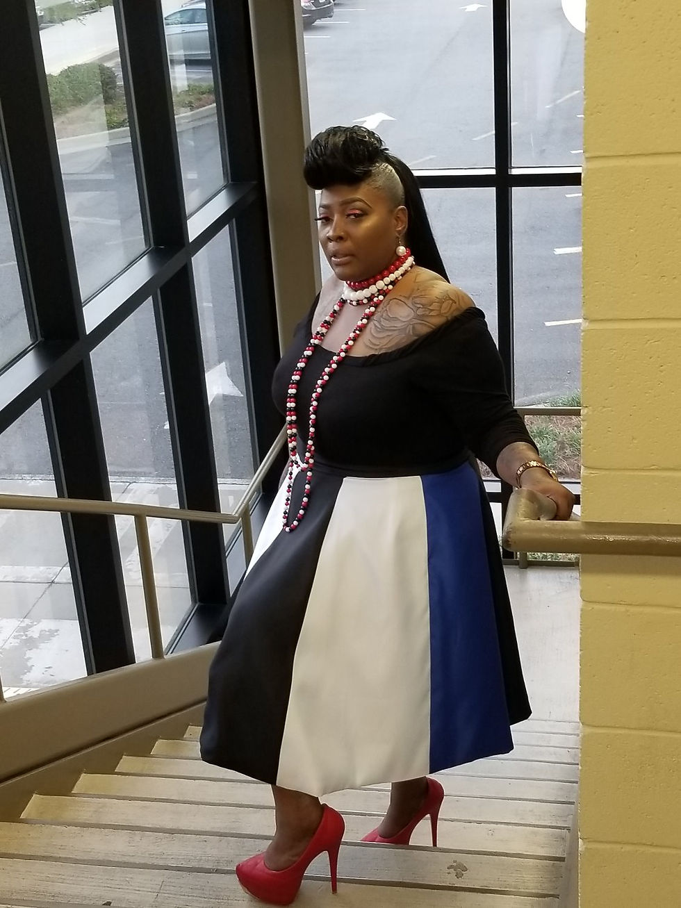 Thumbnail: Color Block Panel Skirt