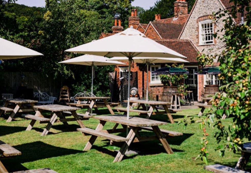 Thumbnail: Santa Ana Aluminium Parasol in a pub garden setting
