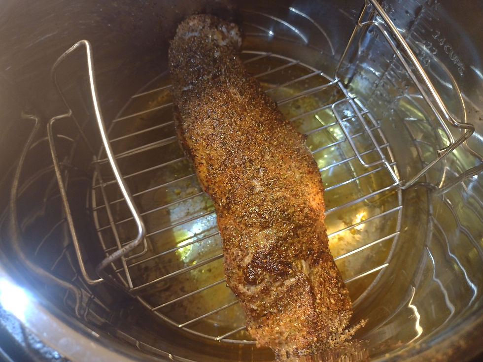 Cheap, quick and easy pressure cooked pork loin