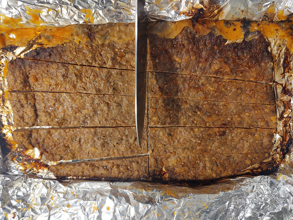 I had some extra meatball concoction so I decided to turn it into Euro meat