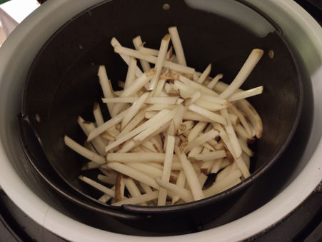 Fresh Cut Russet Potato French Fries in the Ninja Foodie XL Air Fryer