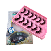 HBZGTLAD 5pairs6 Pairs Fluffy False Eyelashes Natural Faux Mink Strip 3D Lashes Pack (SY-0