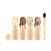 Face Cream Contour Stick Bronzer Stick Highlighter Stick Illuminator Makeup Glow Kit,Long