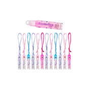 Expressions 12 Pc Lip Gloss Necklace, Fruit Flavored Lip Gloss Set, Lip Gloss, Party Favor