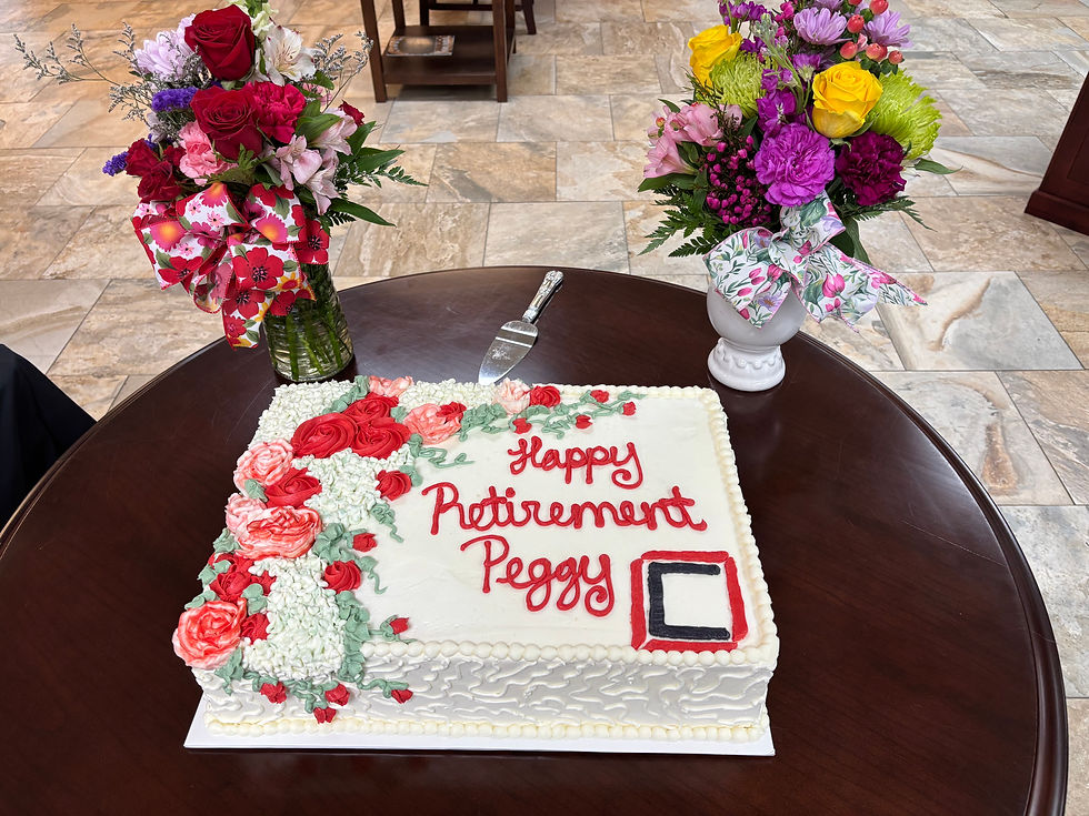 Cake for the reception provided by Louisville's own Heather Thompson