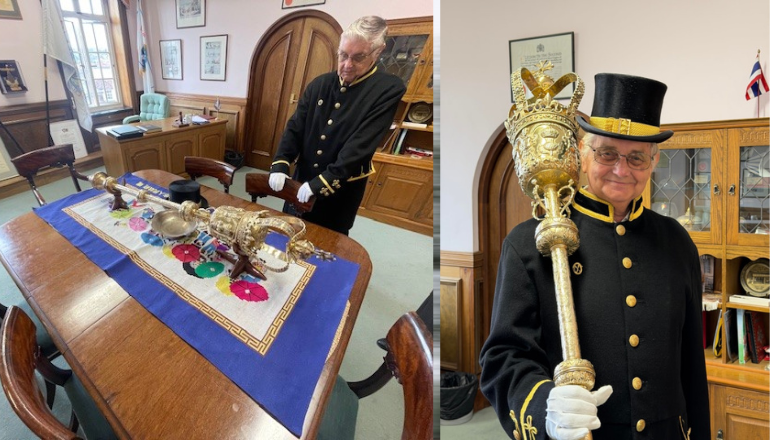 Isle Of Wight Council Mace-Bearer Celebrates 25 Years Of Service