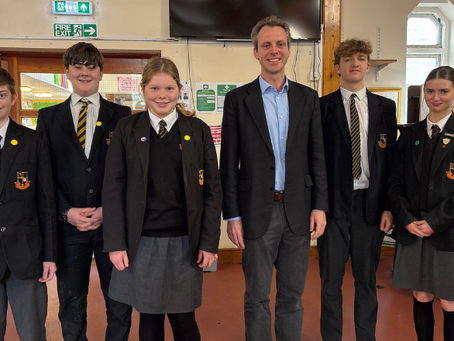 Isle Of Wight East MP Visits Priory School