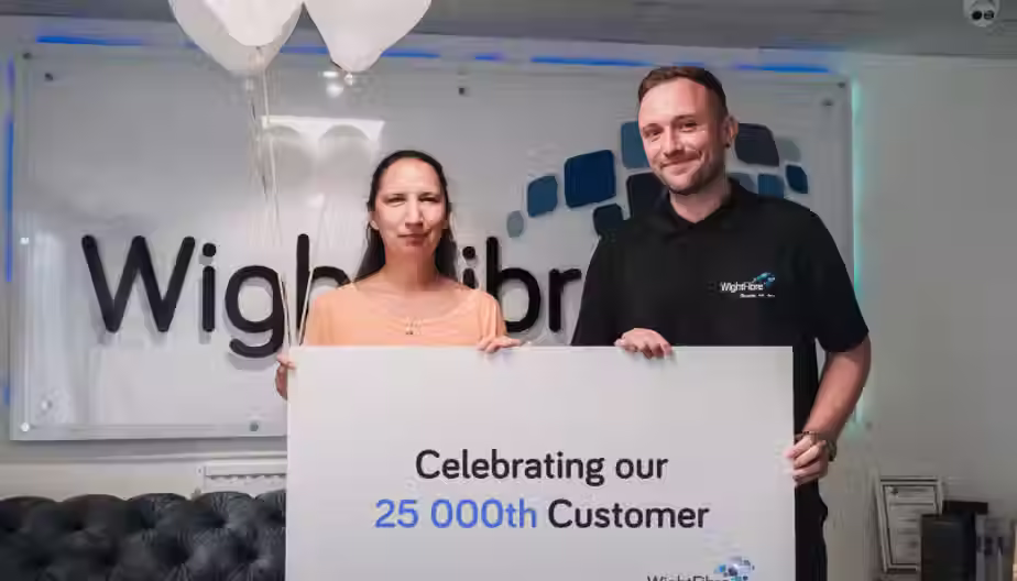 WightFibre Landmark Customer Noemi Receives Brand New Laptop And Mobile Phone