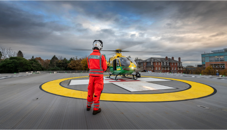 Southern Vectis’ Fundraising Efforts Result In Significant Donation To Vital Air Ambulance Service
