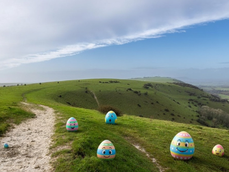 Hundreds Gather At Devil’s Dyke For Easter Egg Rolling Tradition