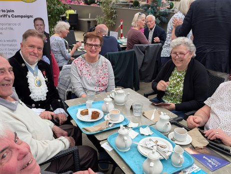 High Sheriff Visits Isle Of Wight Chatty Brew To Promote New Campaign