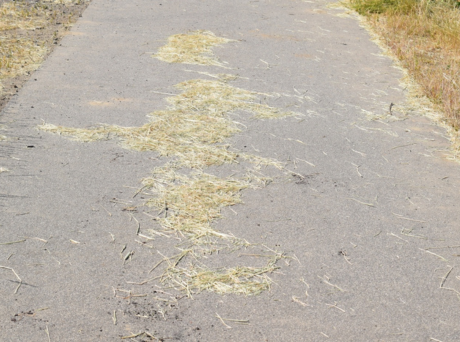Hay Spill Causes Delays On Downs Road Near Downend