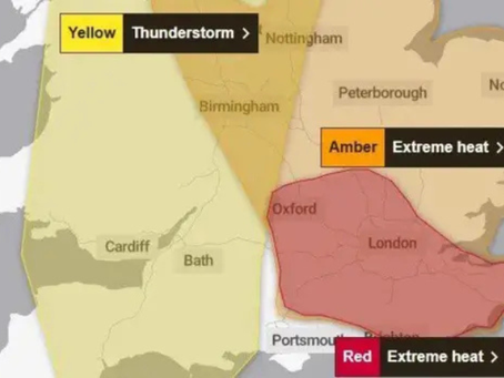 Red Heat Warning Remains In Force Across Sussex As Temperatures Continue To Soar