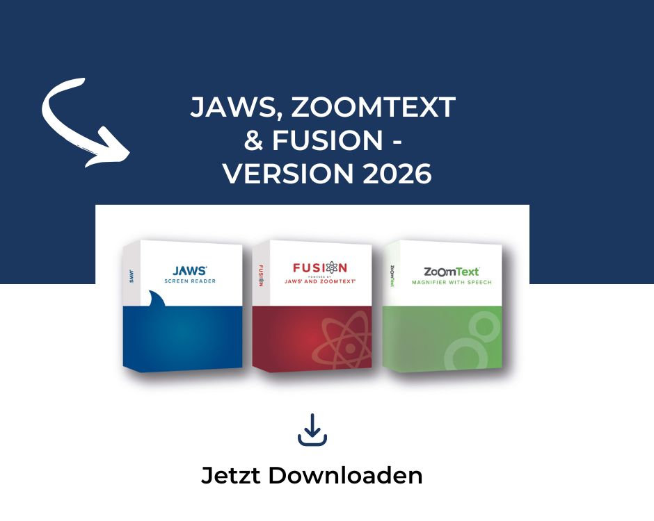 Die wichtigsten Neuerungen in JAWS, ZoomText und Fusion 2026