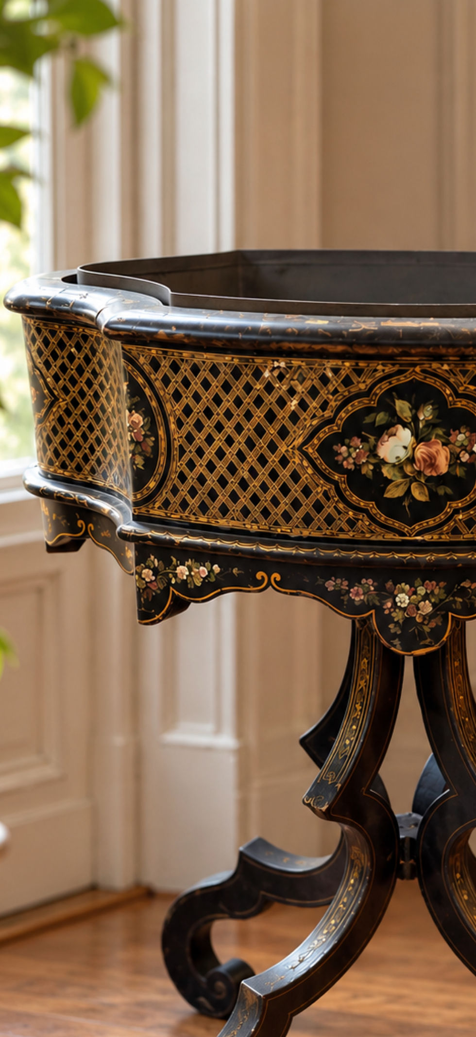 Thumbnail: Antique 19th century Napoleon III style jardiniere