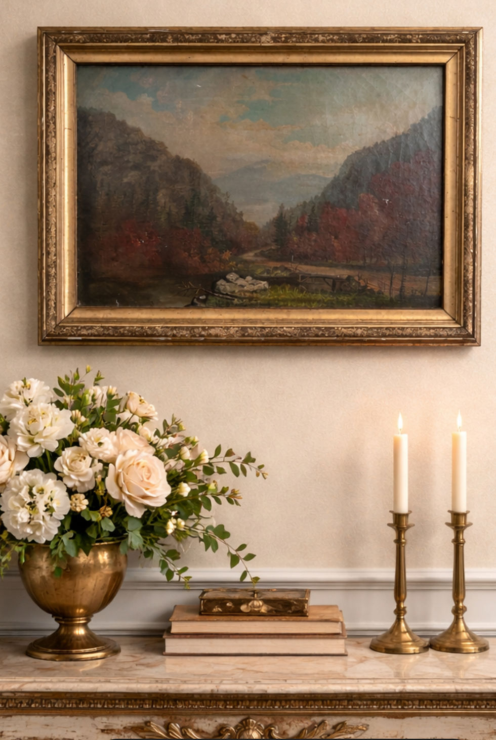 Thumbnail: 19th century Landscape Oil painting on canvas 