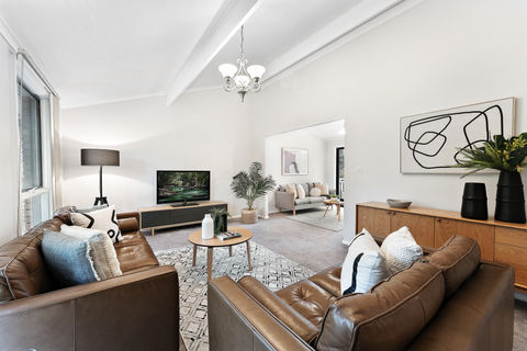 living room styled beautifully for real estate photography in Stanwell Tops
