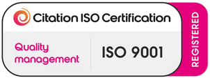 Official logo badge for Citation ISO Certification for ISO 9001 Quality Management Registered standard