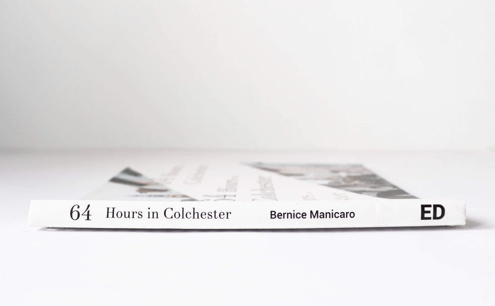 A spine with text of the editorial.