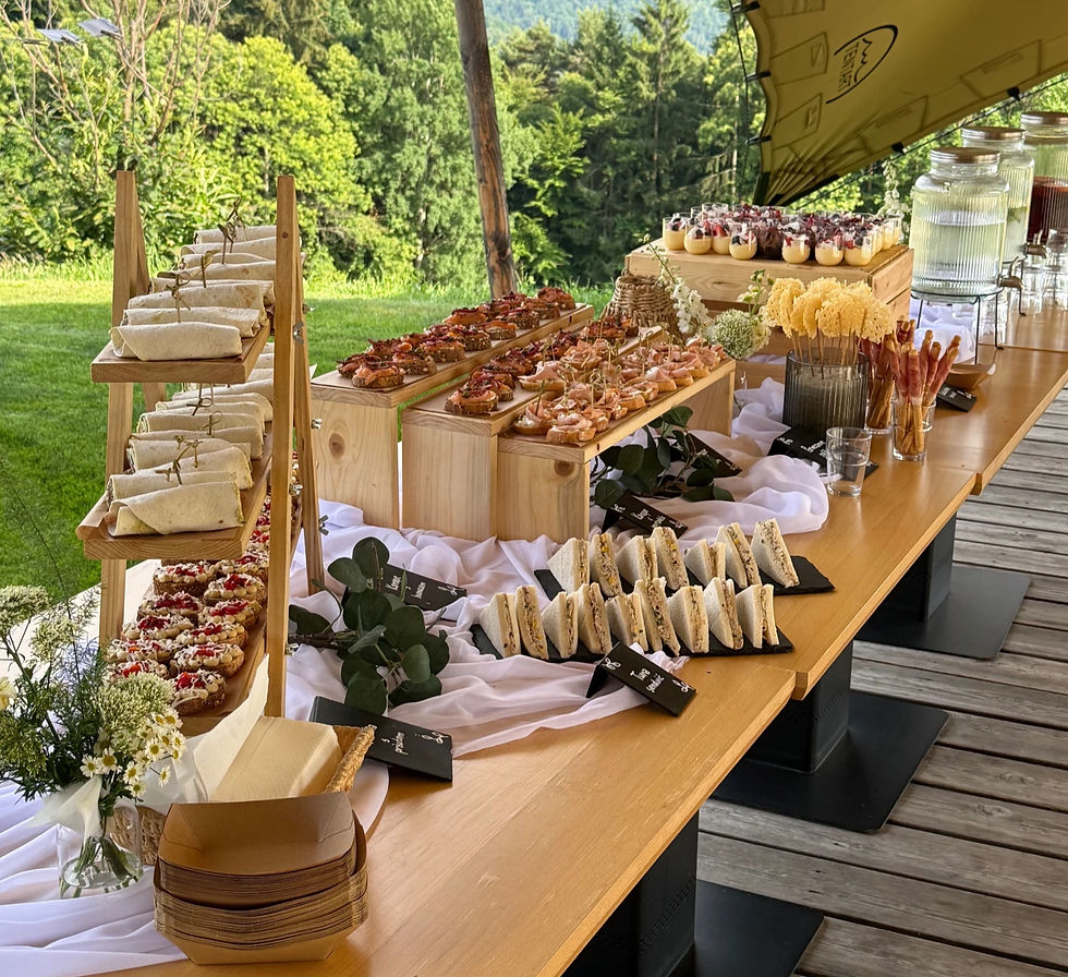 Finger food postavitev