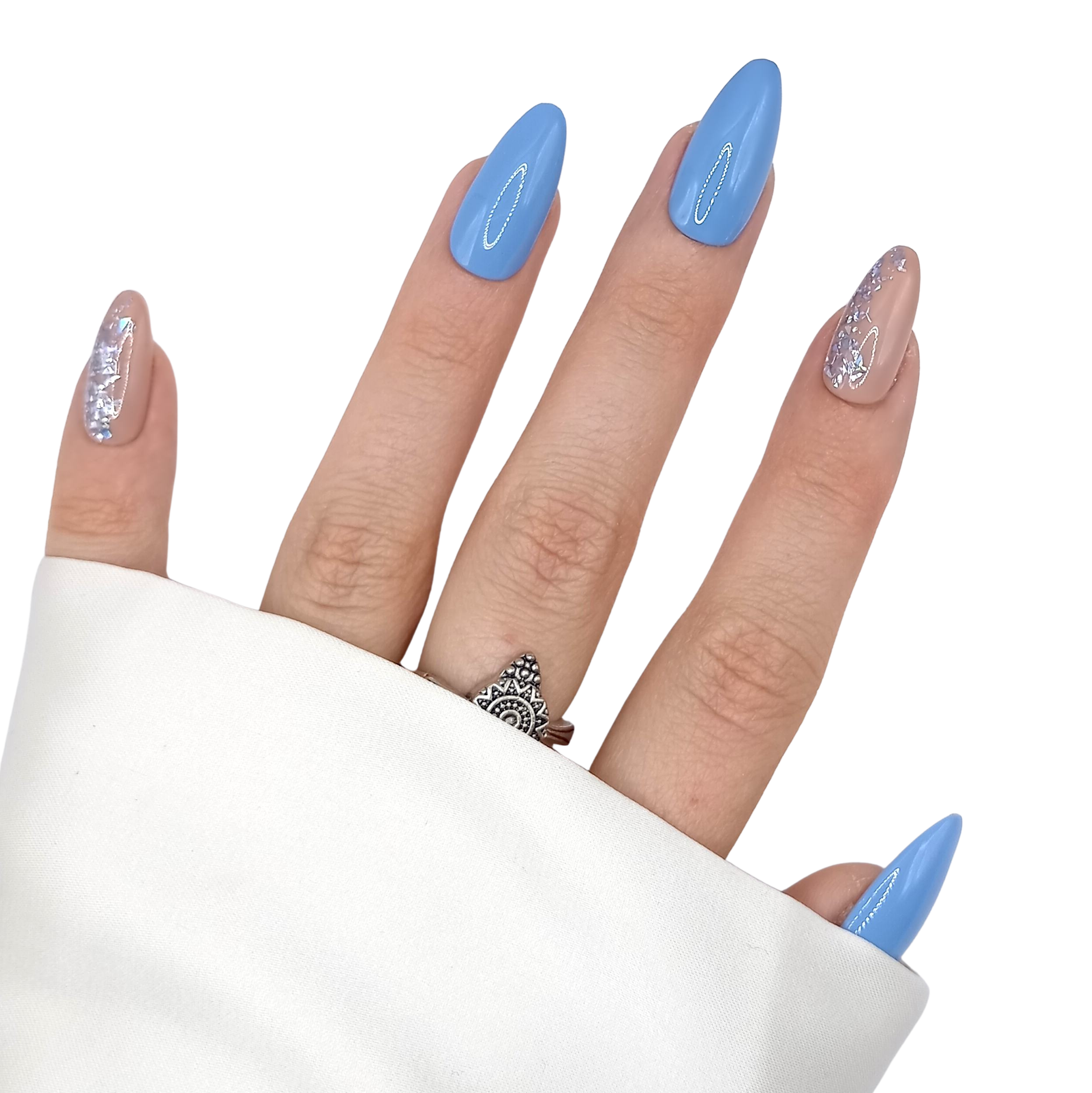 B-55 - Lang Stiletto - Zwart - Basics