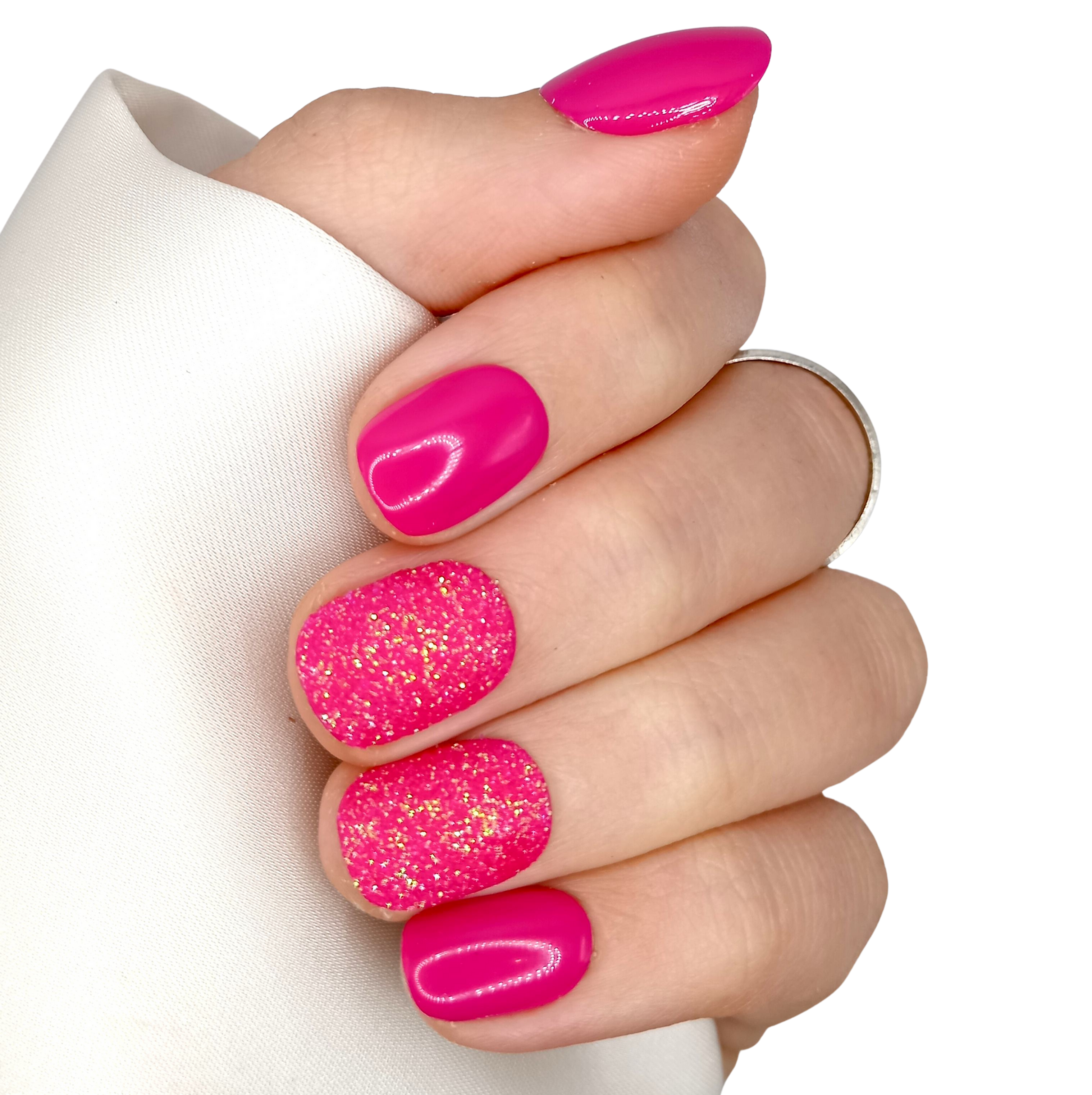 B-41 - XS Naturel - Neon Pink Glitter Sugar - Basics