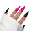 Thumbnail: B-242 - XL Stiletto - Zwart Roze - Basics