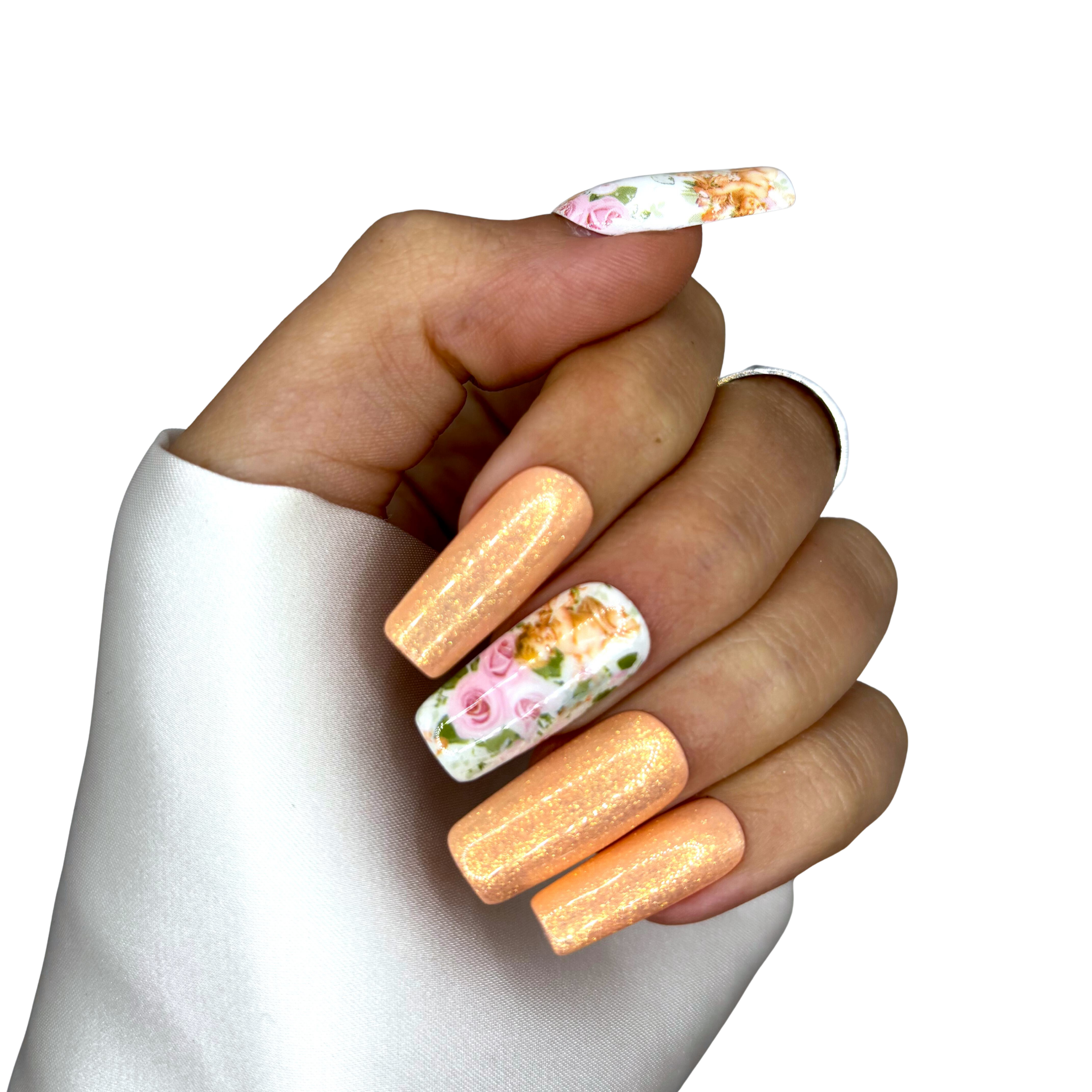 B-32 - Lang Recht - Goud Glitter Engelen - Basics