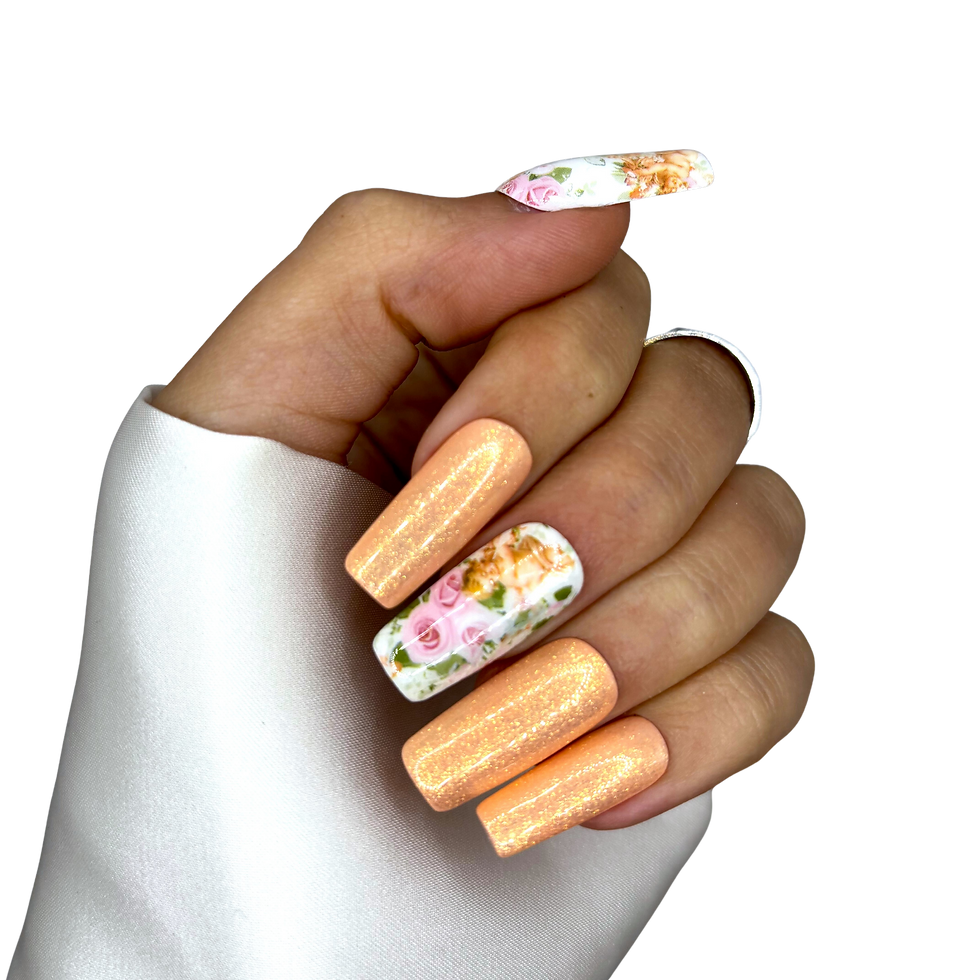 B-32 - Lang Recht - Goud Glitter Engelen - Basics