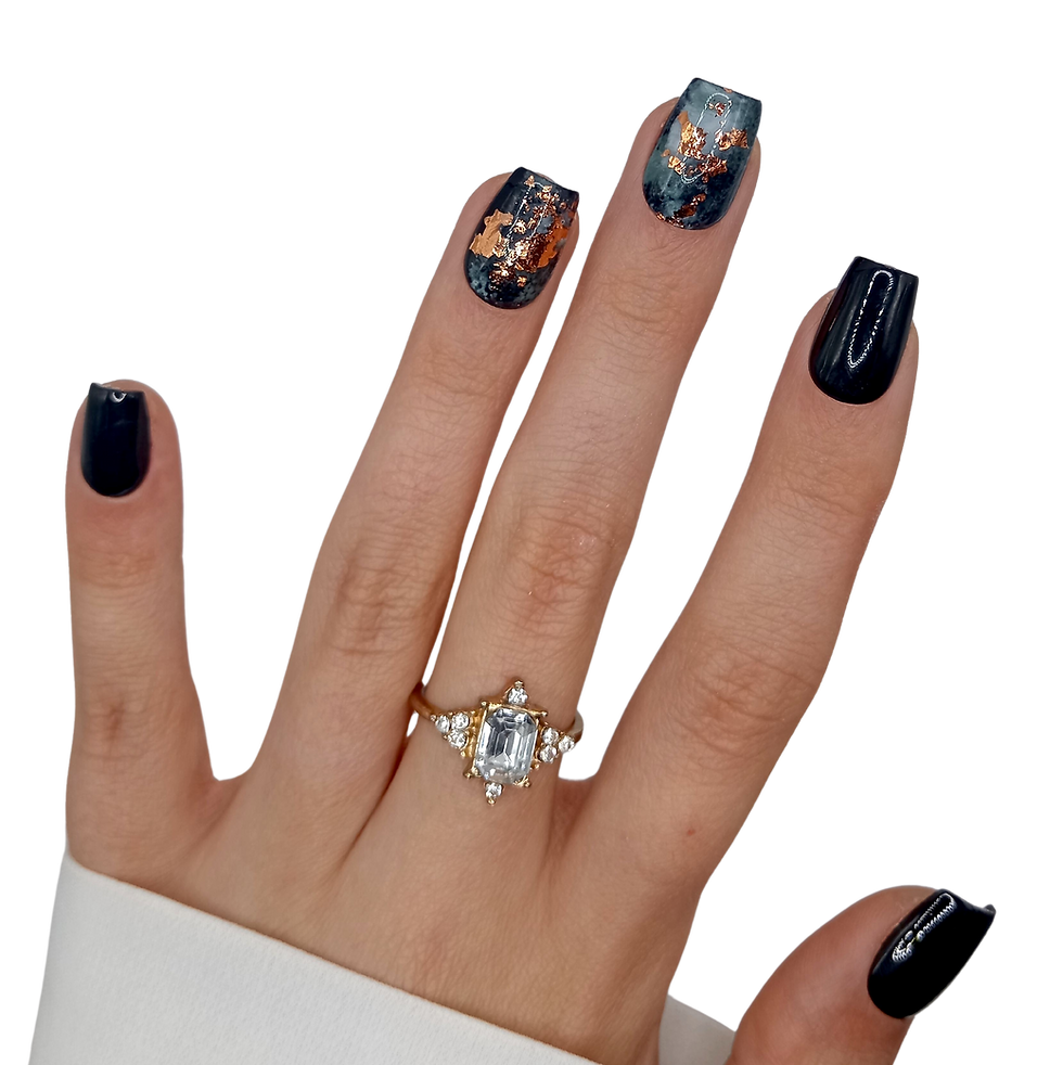 Thumbnail: B-121 - XS Coffin - Zwart Groen Marble - Basics